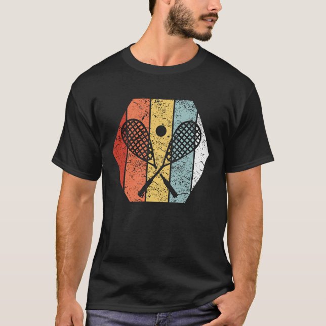 Funny Retro Vintage Squash 80s Style T-Shirt (Front)