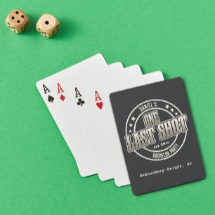 Funny Retro Vintage Typography Cool Bachelor Party Playing Cards