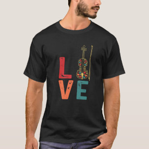Funny Retro Violin Player Violinist Musician Violi T-Shirt