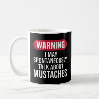 Funny Retro Warning I May Spontaneously Talk About Coffee Mug