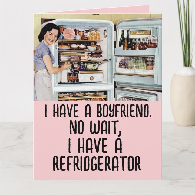 FUNNY RETRO WOMAN FRIENDSHIP HELLO CARDS (Front)