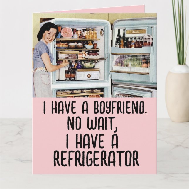 FUNNY RETRO WOMAN FRIENDSHIP HELLO CARDS (Front)