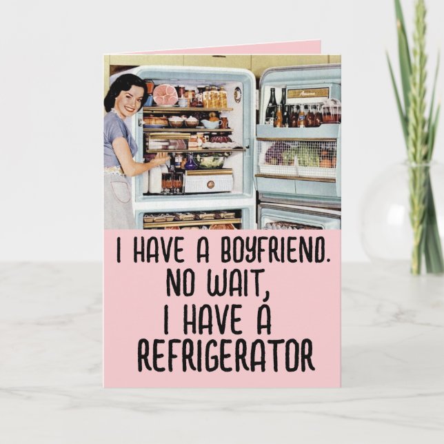 FUNNY RETRO WOMAN FRIENDSHIP VALENTINE'S DAY CARDS (Front)