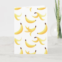 Funny Retro Yellow Banana Pattern Party Editable