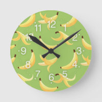 Funny Retro Yellow Banana Pattern Party Editable