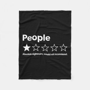 Funny Review People Absolute Would Not Recommend Fleece Blanket