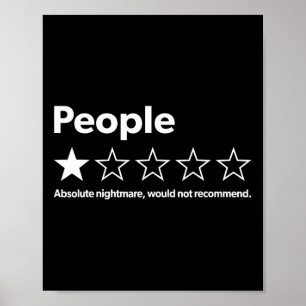 Funny Review People Absolute Would Not Recommend Poster