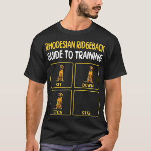 Funny Rhodesian Ridgeback Guide To Training Dog Ob T-Shirt