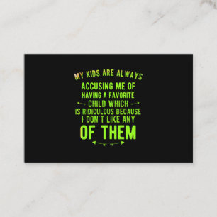 Funny Ridiculous child Business Card