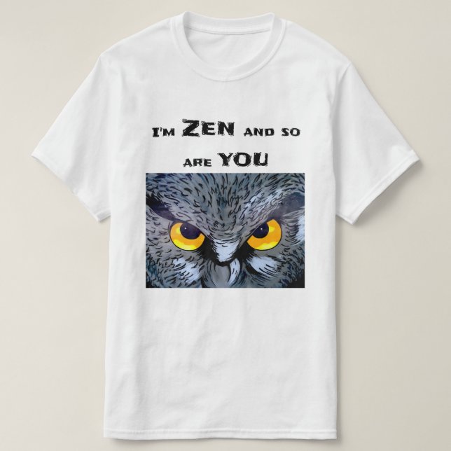 Funny Ridiculous Zen Meditation  Yoga Lover T-Shir T-Shirt (Design Front)