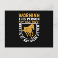 Funny riding horse warning This person can talk