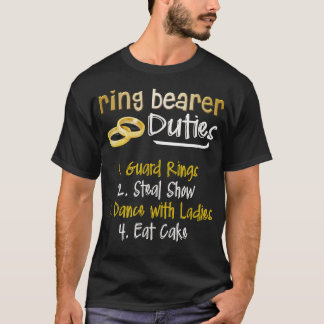 FUNNY RING BEARER DUTIES  Cute Wedding Gift  T-Shirt
