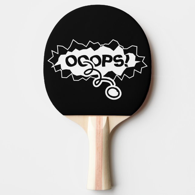 Funny ripped hole table tennis ping pong paddles (Front)