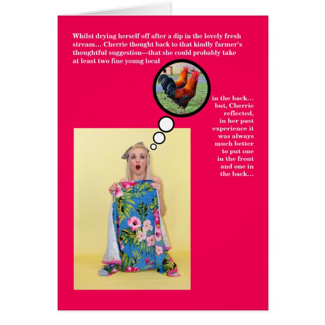 Funny Risqué Humour Joke Valentine's Day Card (Front)