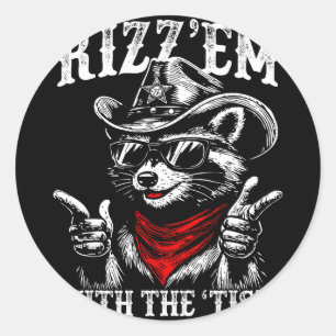 Funny rizz em with the tism autism meme autistic classic round sticker