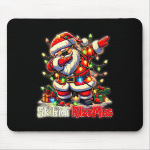 Funny Rizz Santa Claus Dabbing Christmas Skibidi R Mouse Mat