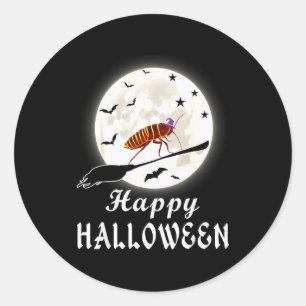 Funny Roach Halloween Costume For Roach Lover Classic Round Sticker