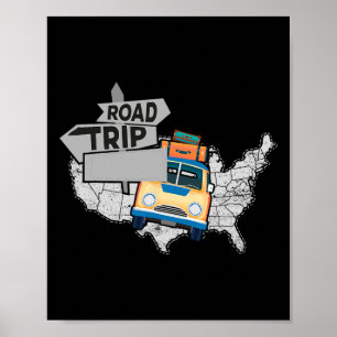 Funny Road Trip For Family Road Trip 2025 Shirt Fu Poster