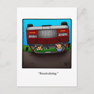 Funny Road Trip Humour Postcard