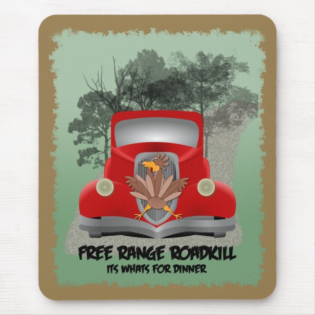 Funny Roadkill Mousepad (Front)