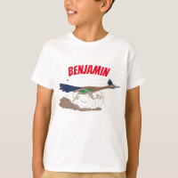 Funny roadrunner bird cartoon illustration
