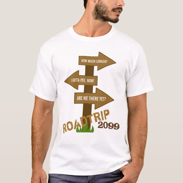Funny Roadtrip Customisable T-Shirt (Front)