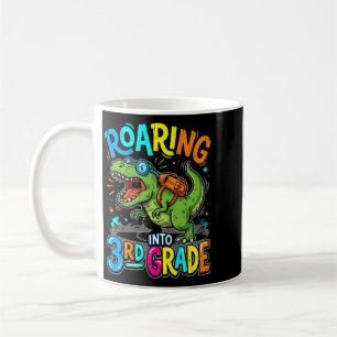 Funny Roaring Into 3rd Grade Back To School Coffee Mug