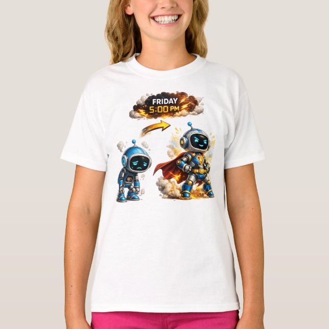 Funny Robo memes T-Shirt (Front)