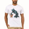 Funny robot and cat t-shirt design