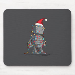 Funny Robot Christmas Graphics Lights Lover Long S Mouse Mat