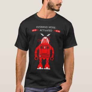 Funny Robot Husband Anniversary T-Shirt