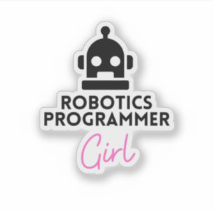 funny Robotics Programmer Girl