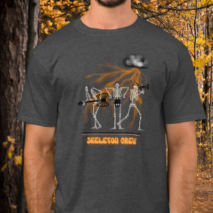 Funny Rock Band Skeleton Crew Halloween  T-Shirt