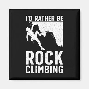 Funny Rock Climbing Art For Men Women Alpinism Roc Magnet