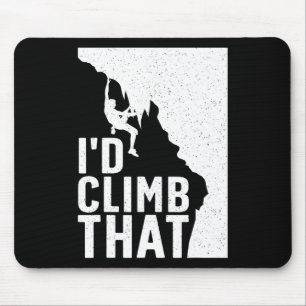 Funny Rock Climbing Art For Men Women Alpinism Roc Mouse Mat