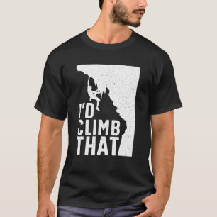 Funny Rock Climbing Art For Men Women Alpinism Roc T-Shirt