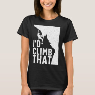 Funny Rock Climbing Art For Men Women Alpinism Roc T-Shirt