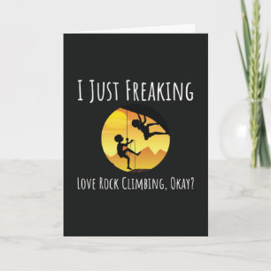Funny Rock Climbing Cards Climber Friend Coworker