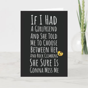 Funny Rock Climbing Cards For Him Men Humour