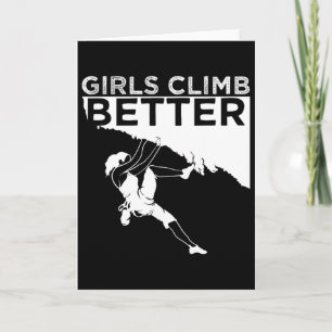 Funny Rock Climbing Design For Women Girls Rock Cl Card