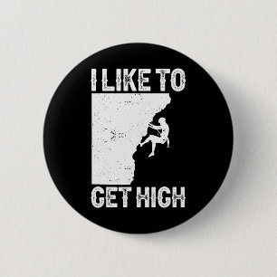Funny Rock Climbing For Men Women Mountain Indoor 6 Cm Round Badge