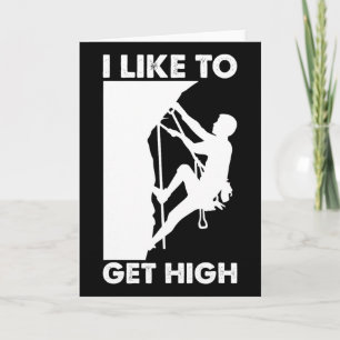 Funny Rock Climbing For Men Women Mountain Indoor Card