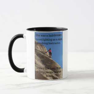 Funny Rock Climbing Mug