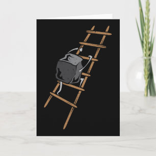 Funny Rock Climbing Pun Lover Climber Mountain Bou Card
