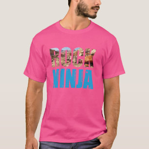 Funny Rock Collecting Rock Ninja Geology T-Shirt