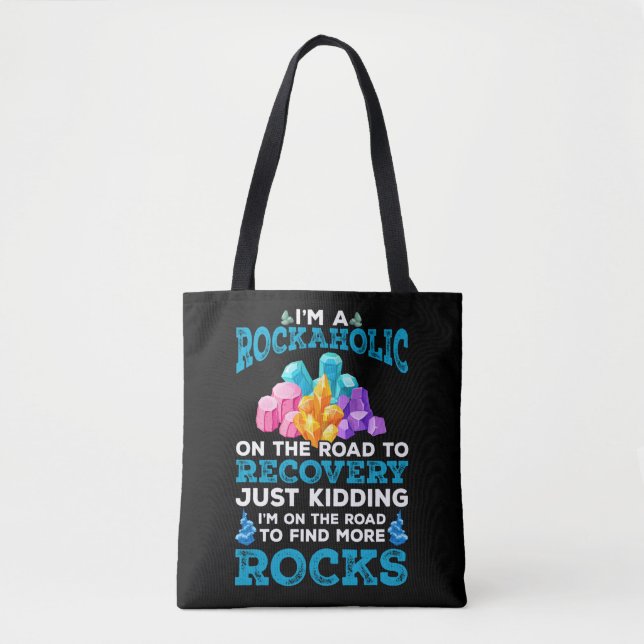Funny Rock Collector Geologist Hobby Geology Fun Tote Bag (Front)