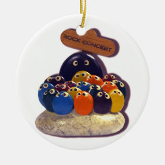 FUNNY ROCK CONCERT 1970'S CERAMIC TREE DECORATION