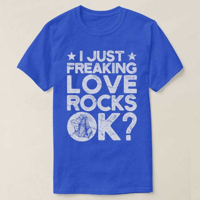 Funny Rock Hunting Geologist Rock Hunter Rockhound T-Shirt (Design Front)