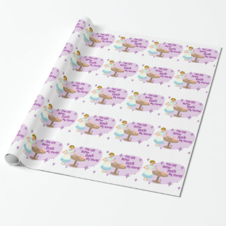 Funny Rock My World Wrapping Paper