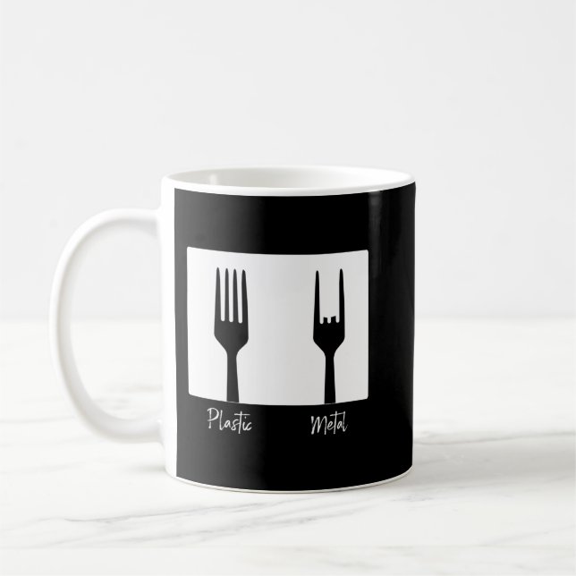 Funny Rock On Heavy Metal Band Punk Music Pullover Coffee Mug (Left)
